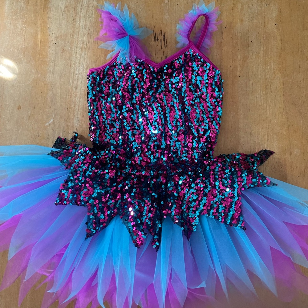 Sparkling Sequin Kids Costume - Multicolor